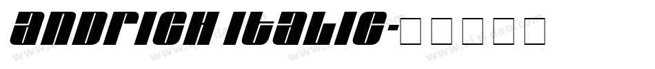 Andrich Italic字体转换